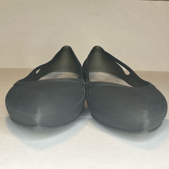 Crocs Women's Dark Grey-Green Size 8 Wide Flats - Picture 5 of 8